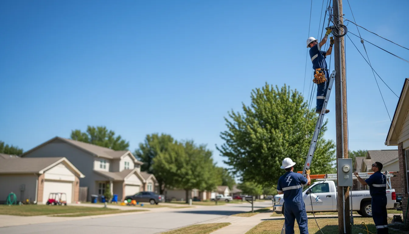 Residential electrician providing installation services in Mount Prospect, IL